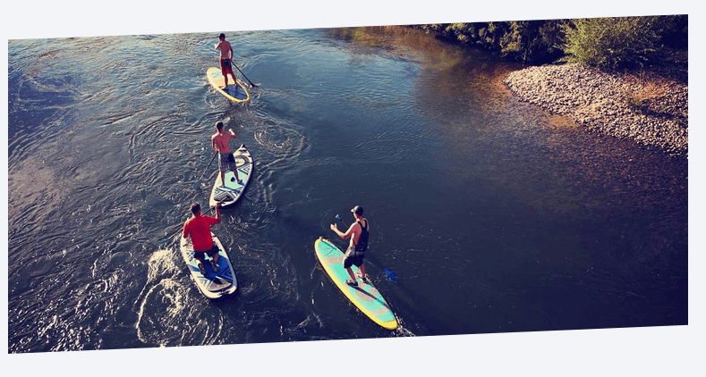 Paddle boarding